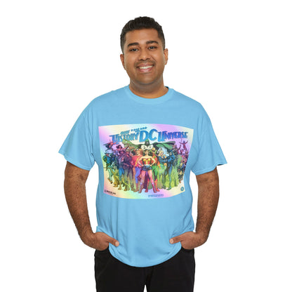New History of the DC Universe T-Shirt - Wonder Woman, Wildcat, Black Canary, Sgt. Rock, Etrigan, Spectre, Jonah Hex - DC Comics