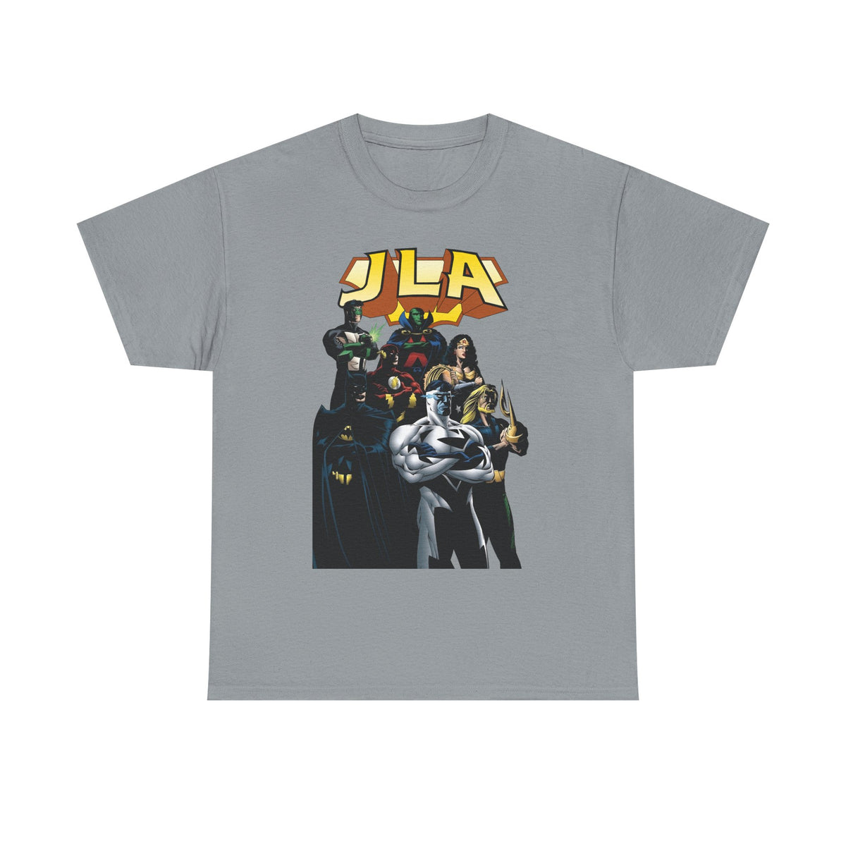 JLA T-Shirt - Howard Porter Art - Superman, Batman, Wonder Woman, Flash - DC Comics
