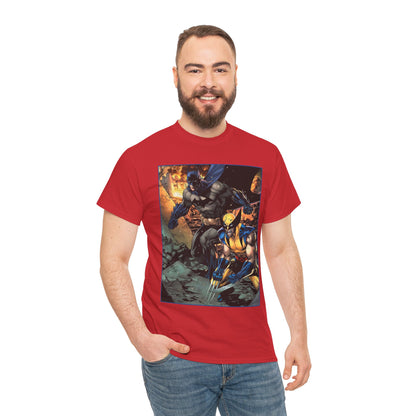 Batman & Wolverine T-Shirt - Jim Lee Art - DC Comics, Marvel Comics