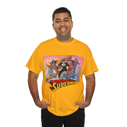 Superman T-Shirt - Tom Grummett Art - Death & Return - Steel, Cyborg, Eradicator - DC Comics