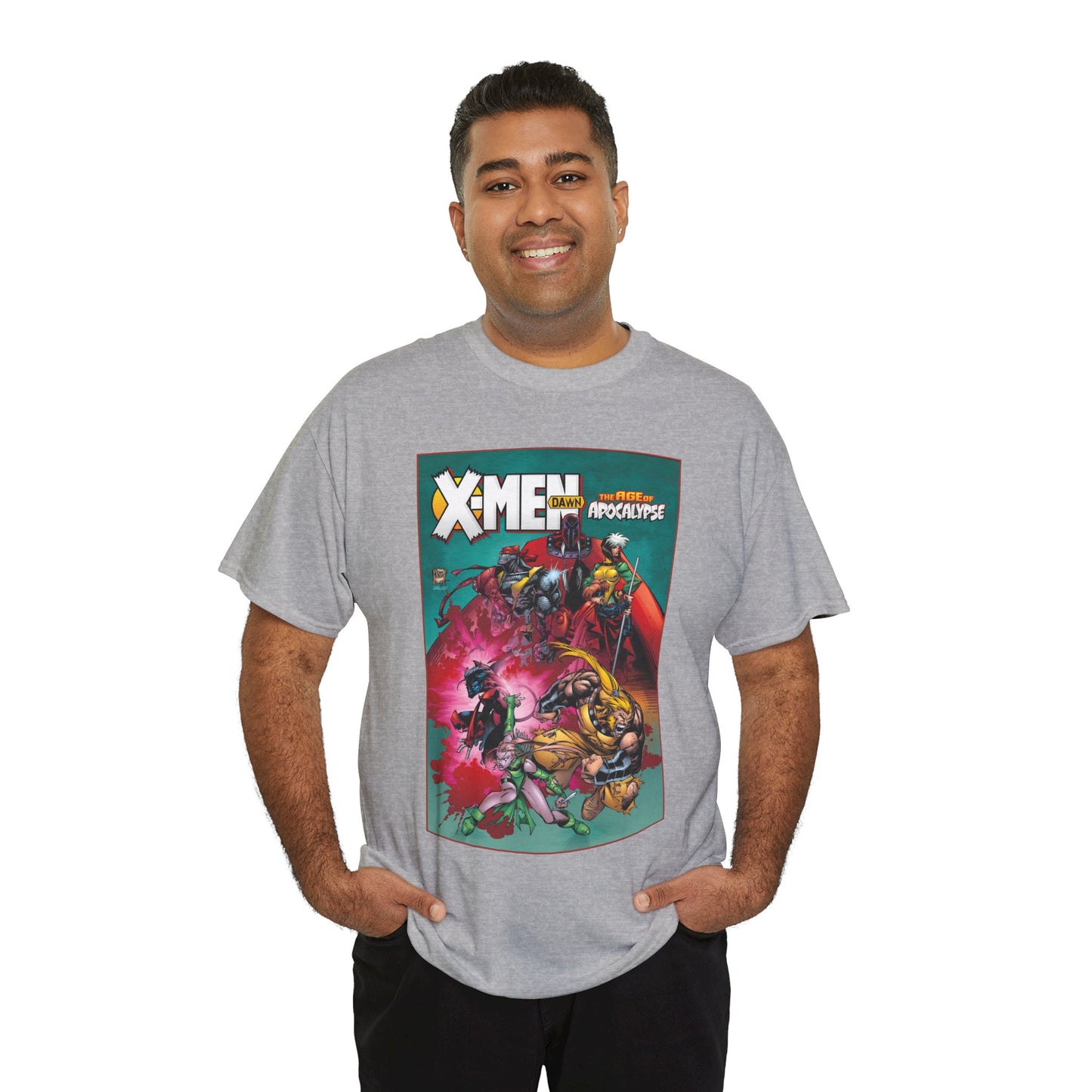X-Men: Age of Apocalypse T-Shirt - Adam Kubert Art - Magneto, Rogue, Nightcrawler, Gambit, Blink, Sabretooth - Dawn - Marvel Comics