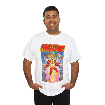 Fury of Firestorm T-Shirt - Pat Broderick Art - The Nuclear Man - Ronnie Raymond, Professor Martin Stein - DC Comics