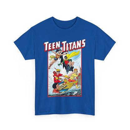 Teen Titans T-Shirt - John Byrne Art - Robin, Wonder Girl, Kid Flash, Speedy, Aqualad - DC Comics