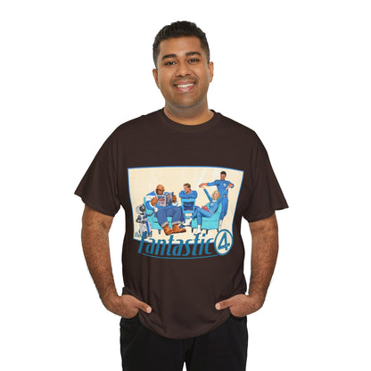 Fantastic Four T-Shirt - 2025 MCU Movie - Reed Richards, Invisible Woman, Thing, Human Torch - Marvel Comics Characters