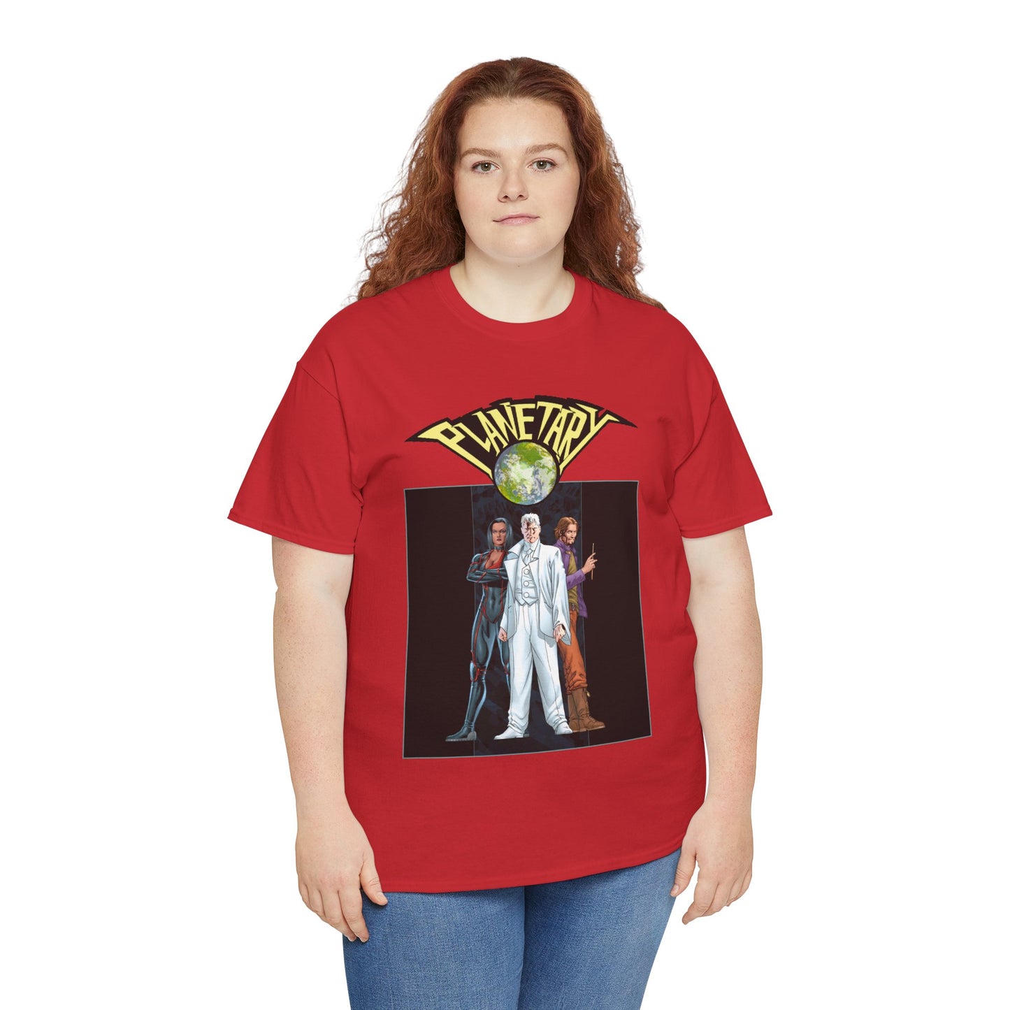 Planetary T-Shirt -  - John Cassaday Art - The Drummer, Jakita Wagner & Elijah Snow - DC Comics/Wildstorm