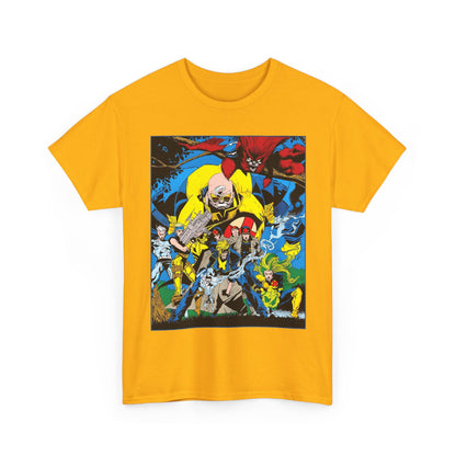 X-Factor T-Shirt - Joe Quesada Art - Havok, Polaris, Strong Guy, Jamie Madrox, Quicksilver - Mutant Team - Marvel Comics