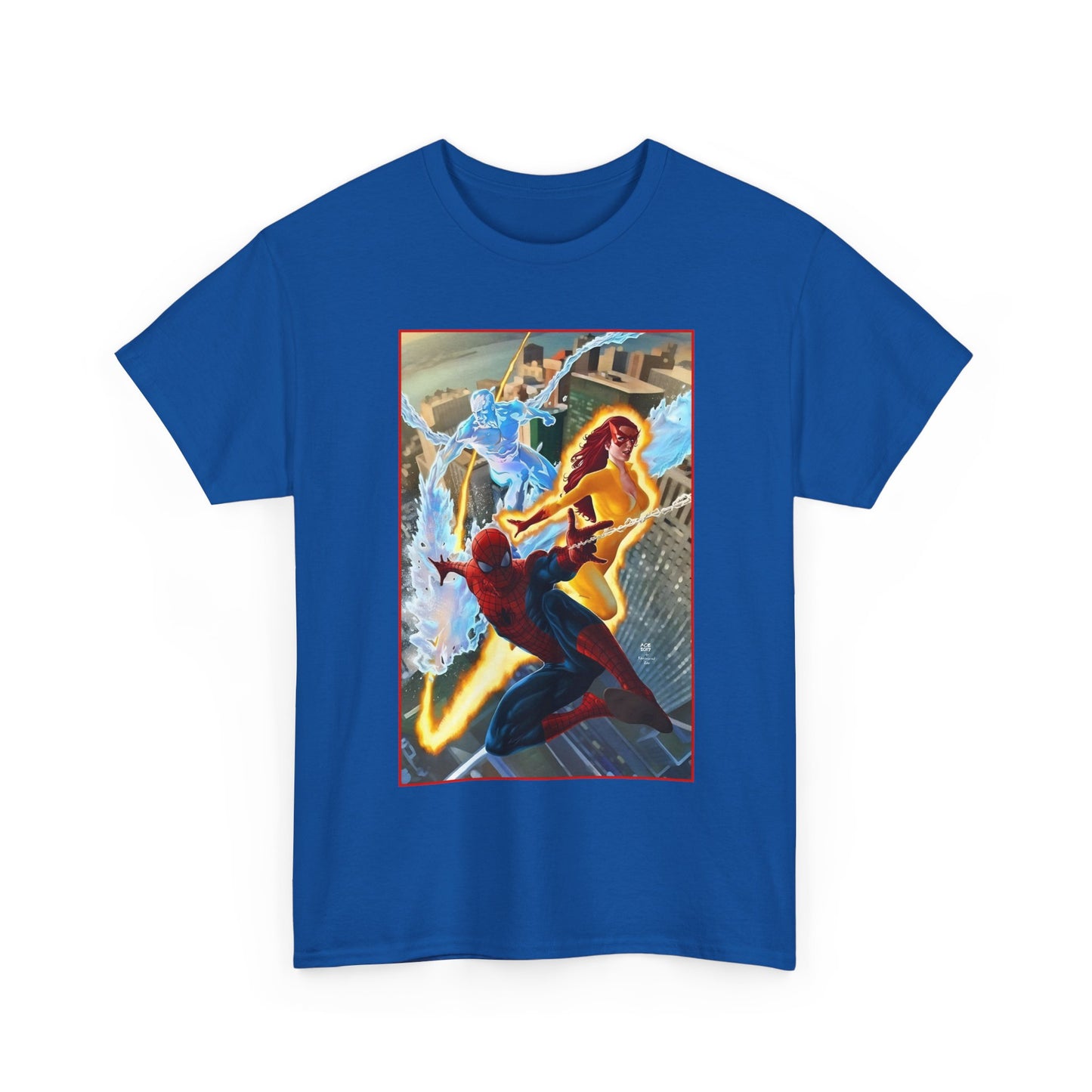 Spider-Man & His Amazing Friends T-Shirt - Firestar, Iceman - Marvel Comics