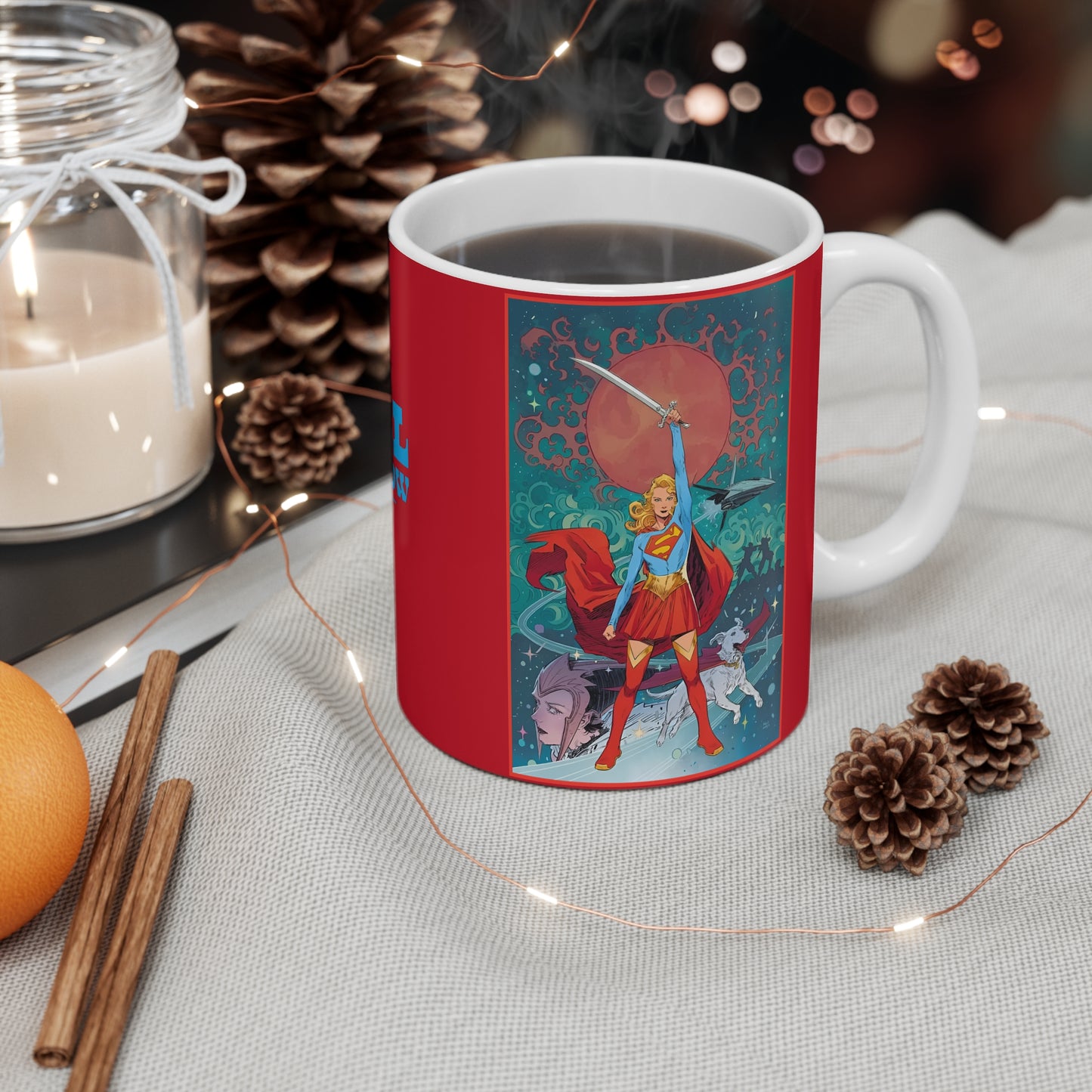 Supergirl Woman of Tomorrow Coffee Mug, 11oz - Kara Zor-El - Superman's Fearless Cousin - Maid of Might - From the Popular Tom King Story - DC Comics