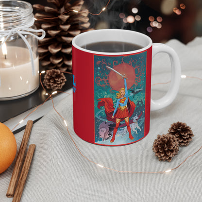 Supergirl Woman of Tomorrow Coffee Mug, 11oz - Kara Zor-El - Superman's Fearless Cousin - Maid of Might - From the Popular Tom King Story - DC Comics