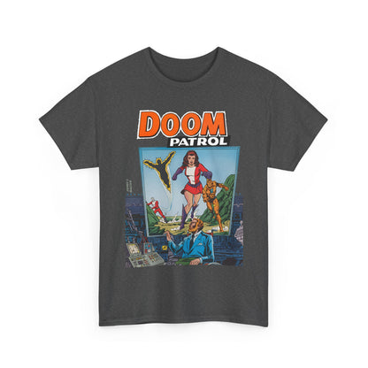 Doom Patrol T-Shirt - George Perez Art - Elasti-Girl, Robotman, Negative Man, The Chief - DC Comics Digest Cover Art