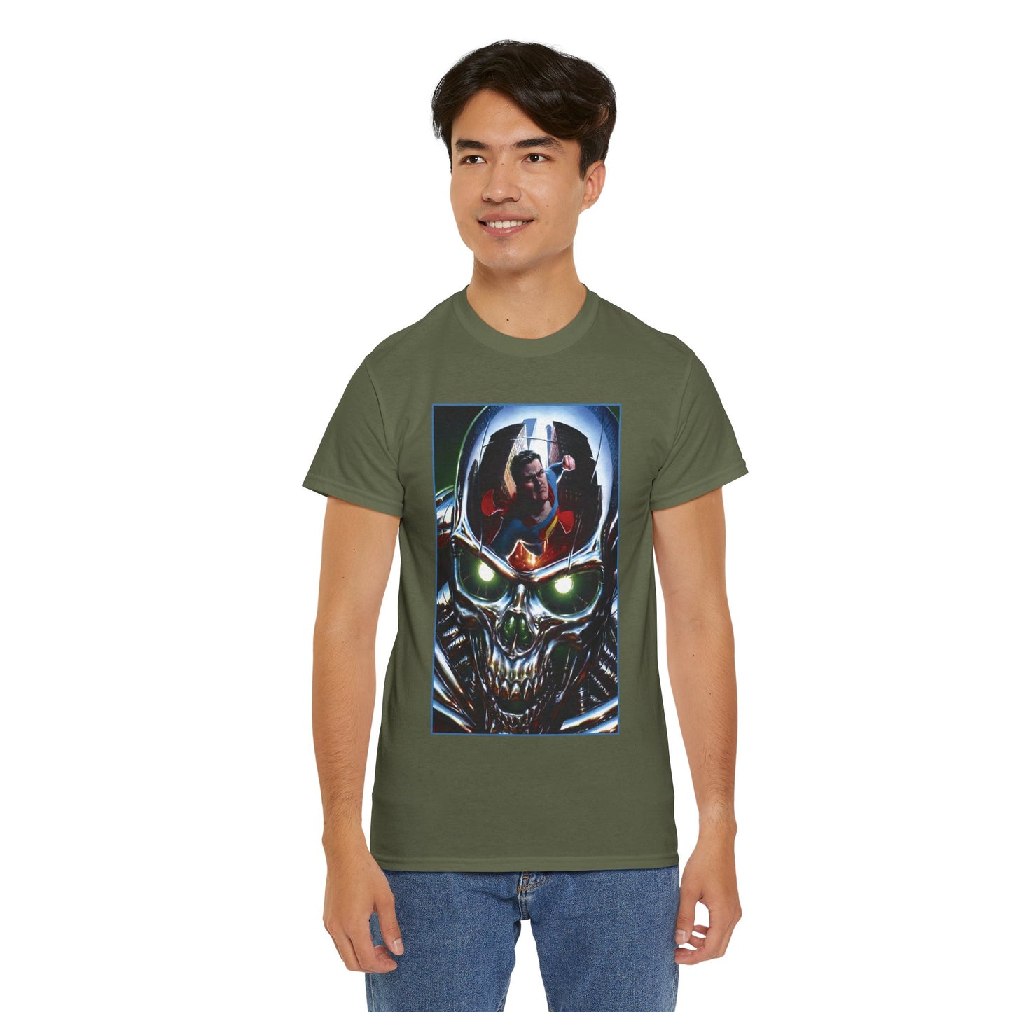 Superman T-Shirt - Steve Beach Art - Vs Metallo - Action Comics #1051 Cover - DC Comics