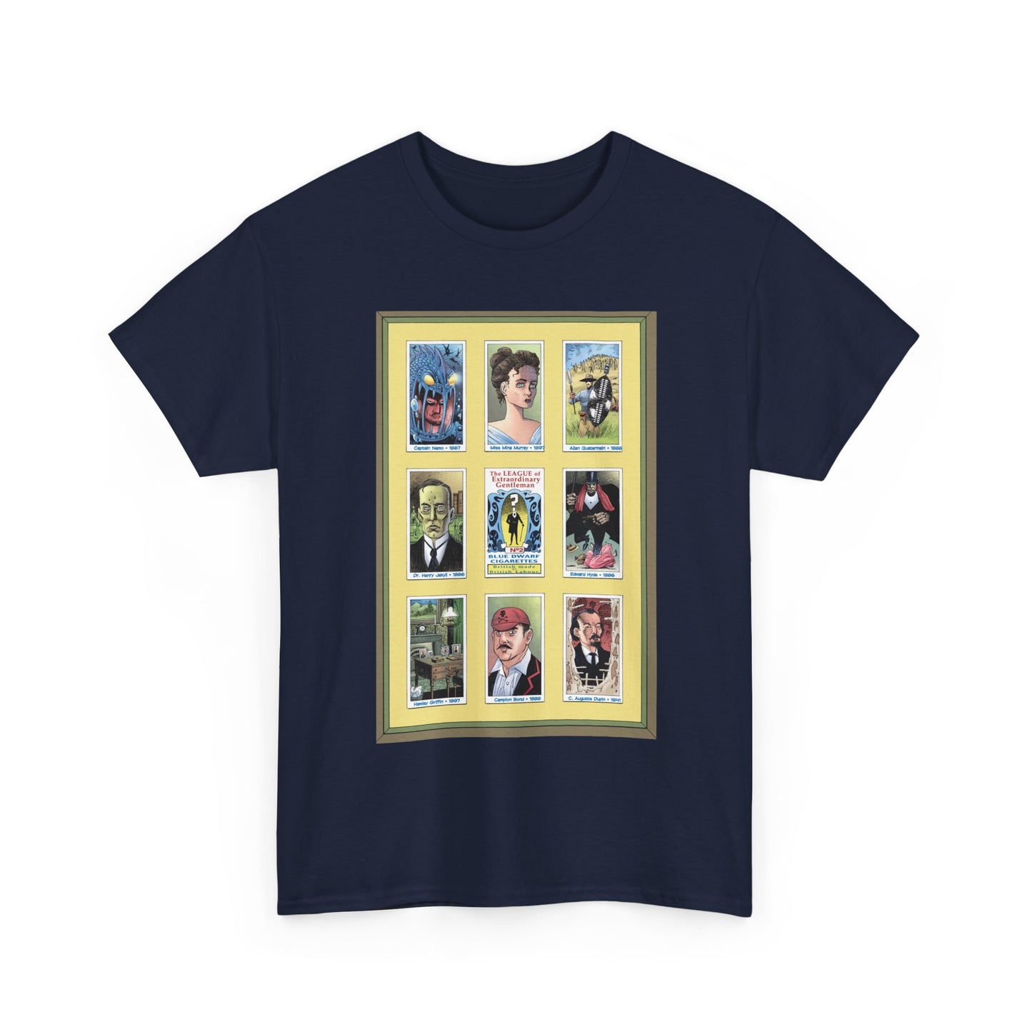 League of Extraordinary Gentlemen T-Shirt - Kevin O'Neill Art - Mina Murray, Captain Nemo, Allan Quatermain, Jekyll & Hyde - Alan Moore Story