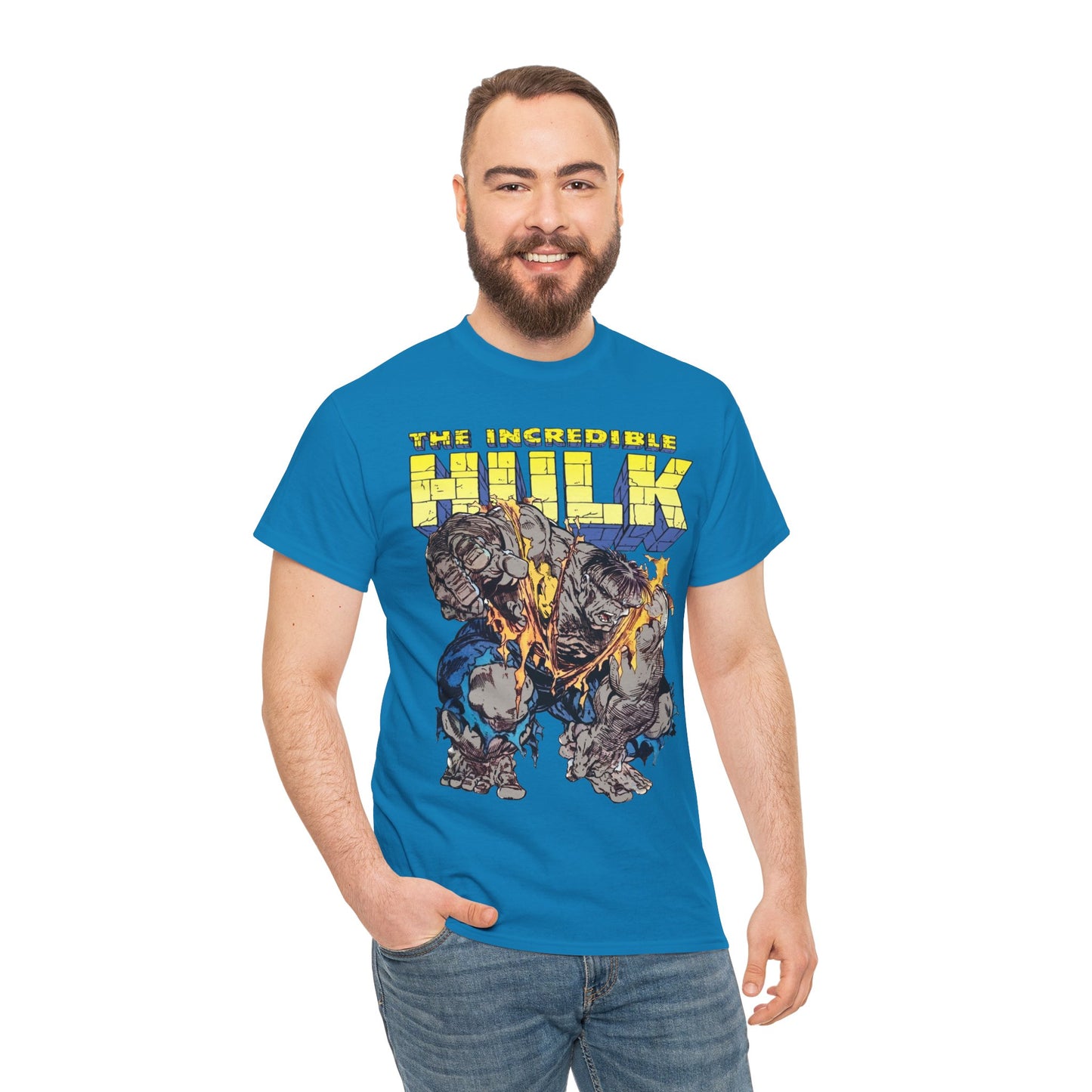 Incredible Hulk T-Shirt - Todd McFarlane Art - Marvel Comics - Grey Hulk, Bruce Banner