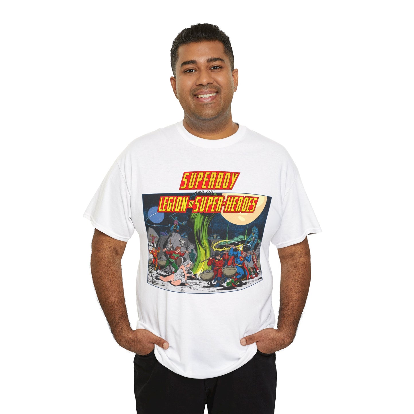 Superboy & Legion of Super-Heroes T-Shirt - Jim Starlin Art - DC Comics