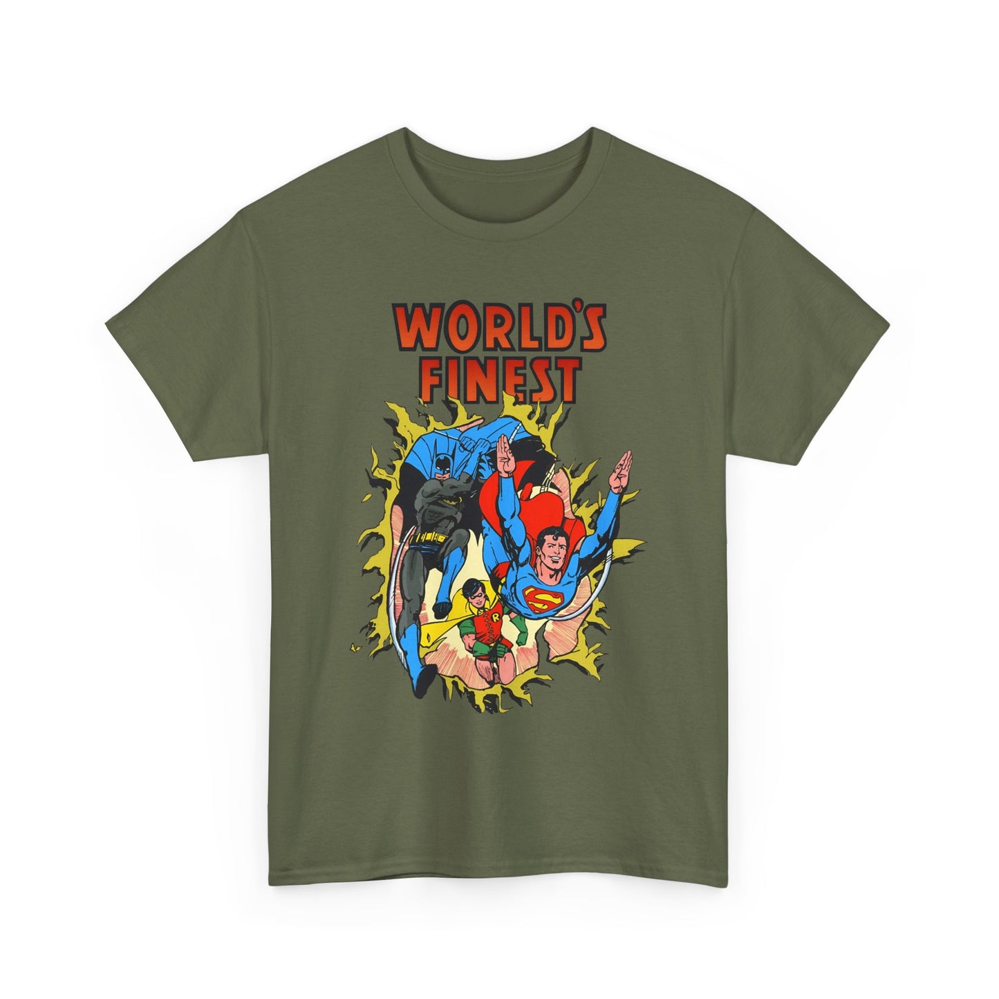World's Finest T-Shirt - George Perez Art - Superman, Batman, Robin - DC Comics