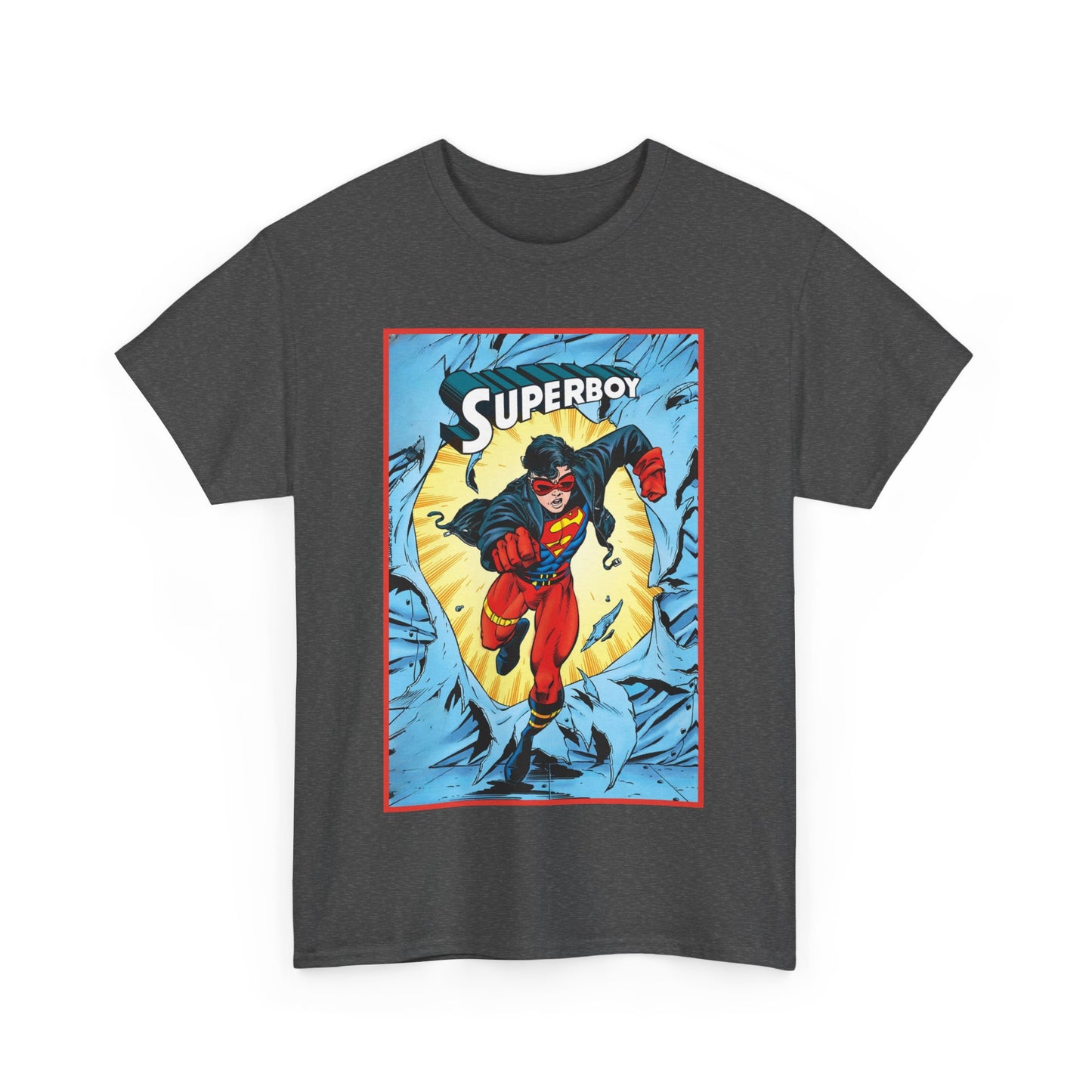 Superboy T-Shirt - Tom Grummett Art - Reign of the Supermen Storyline from the 1990s - Kon-El, Connor Kent - Superman Family - DC Comics