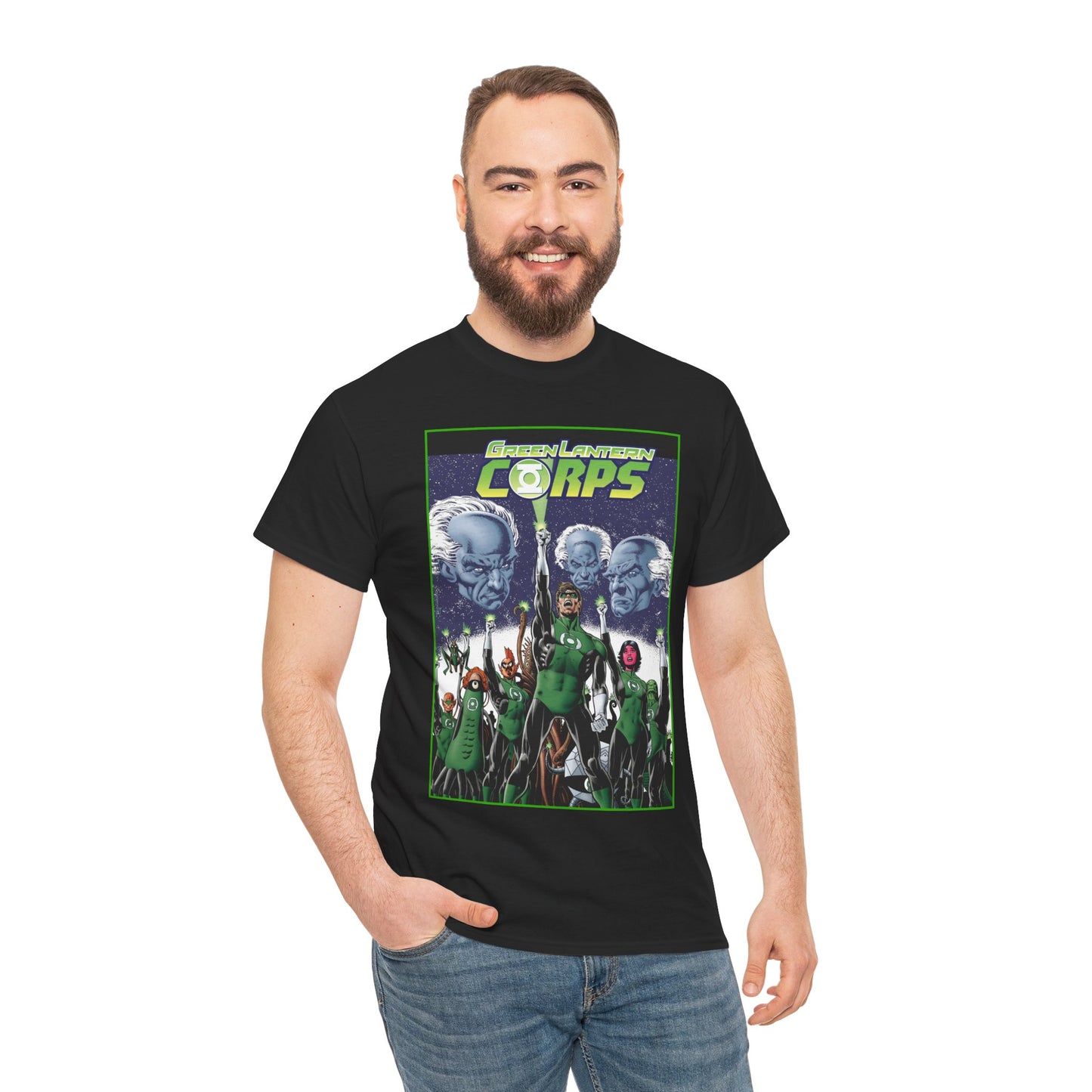 Green Lantern Corps T-Shirt - Hal Jordan, Guardians, Tomar Re, Oa - DC Comics