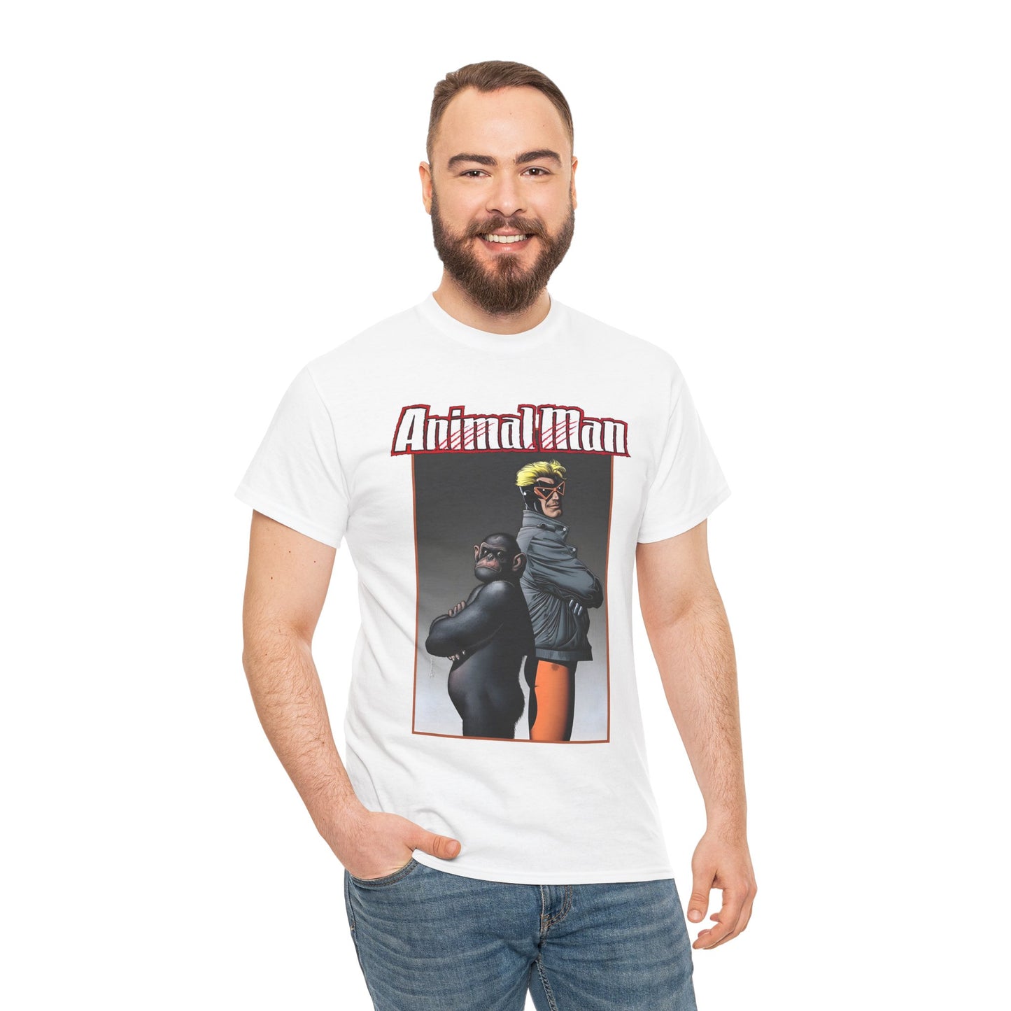Animal Man T-Shirt - Brian Bolland Art - Buddy Baker - Grant Morrison Series - Vertigo Comics/DC Comics