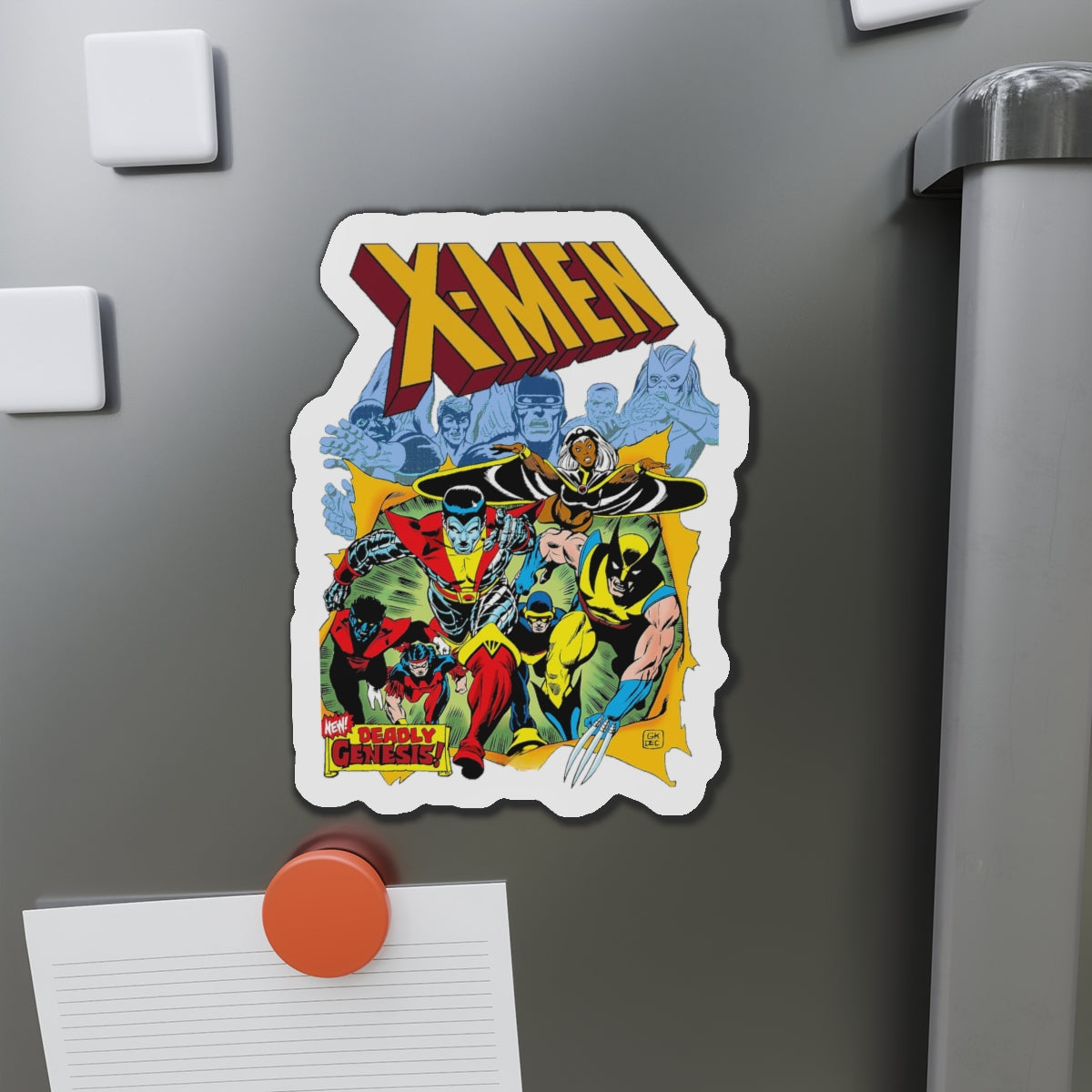 Giant-Size X-Men Die-Cut Magnet - Wolverine, Storm, Cyclops, Thunderbird, Nightcrawler, Colossus - Marvel Comics - 3", 4", 5", 6"
