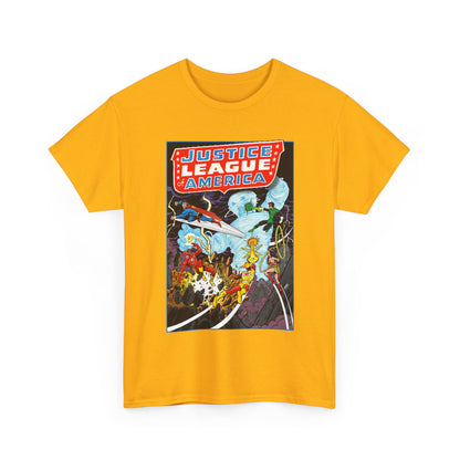 Justice League T-Shirt - George Perez Art - Tornado Tyrant - Superman, Firestorm, Flash, Wonder Woman, Green Lantern - DC Comics