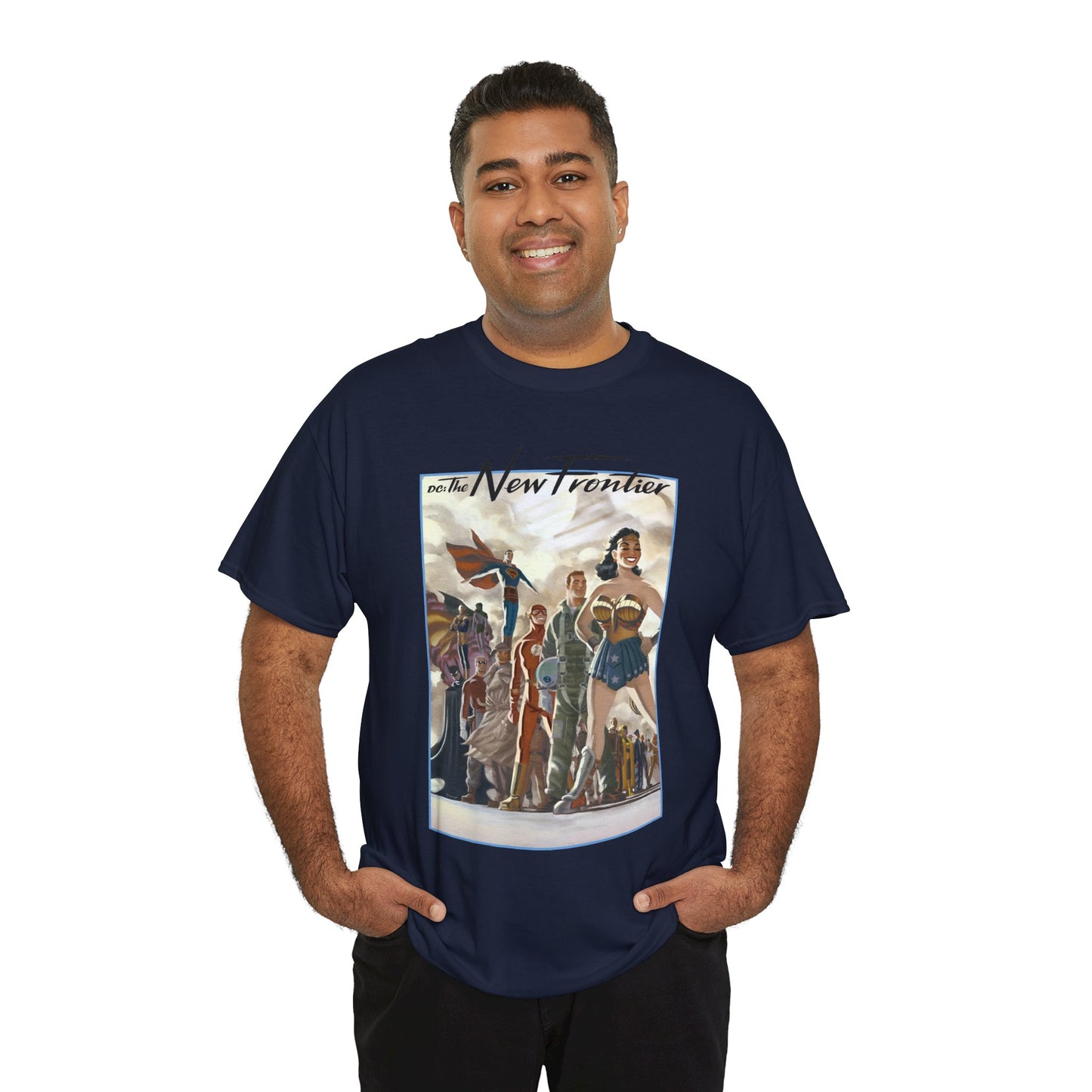 DC: The New Frontier T-Shirt - Darwyn Cooke Art - Superman, Wonder Woman, Flash, Batman - DC Comics