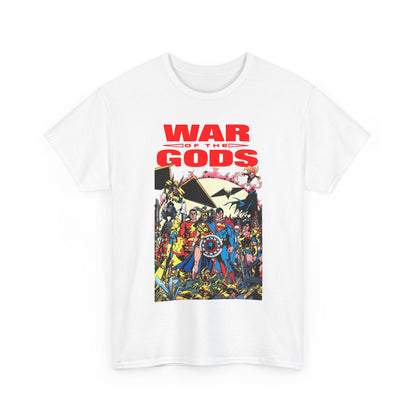 War of the Gods T-Shirt - George Perez Art - Wonder Woman Story - Superman, Captain Marvel, Hawkman, Firestorm, Dr Fate, Troia, Lobo, Batman - DC Comics