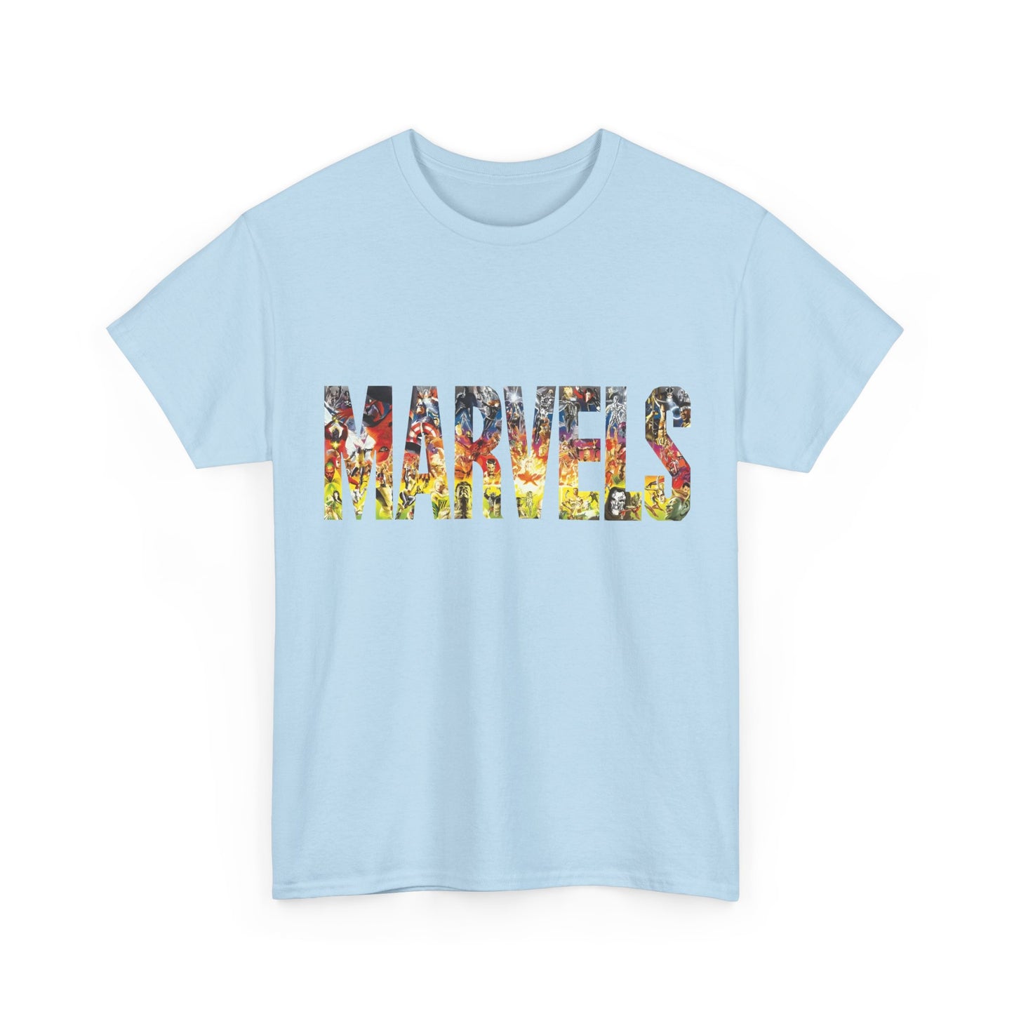 Marvels T-Shirt - Alex Ross Art from the popular Kurt Busiek Story - Spider-Man, Fantastic Four, X-Men, Hulk, Captain America, Thor, Iron Man - Marvel Comics
