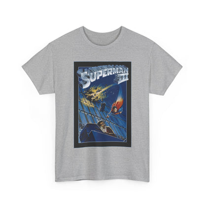 Superman III T-Shirt - Movie Poster Art - Christopher Reeve & Richard Pryor - Metropolis, Man of Steel - DC Comics