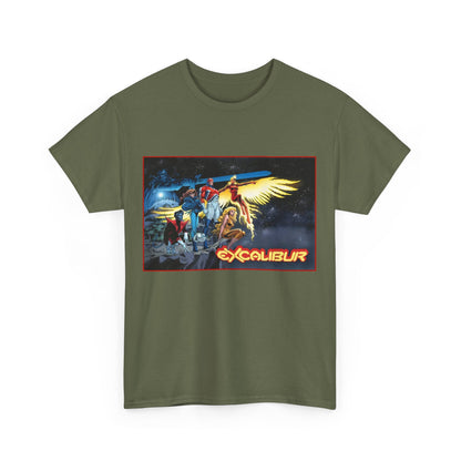 Excalibur T-Shirt - Alan David Art - Captain Britain, Nightcrawler, Shadowcat, Rachel Summers, Meggan - X-Men Series - UK Mutant Team - Marvel Comics