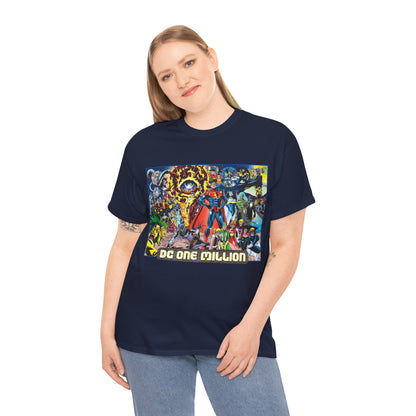 DC One Million T-Shirt - Phil Jimenez Art - Future Versions of Superman, Batman, Wonder Woman, Green Lantern, Flash - DC Comics