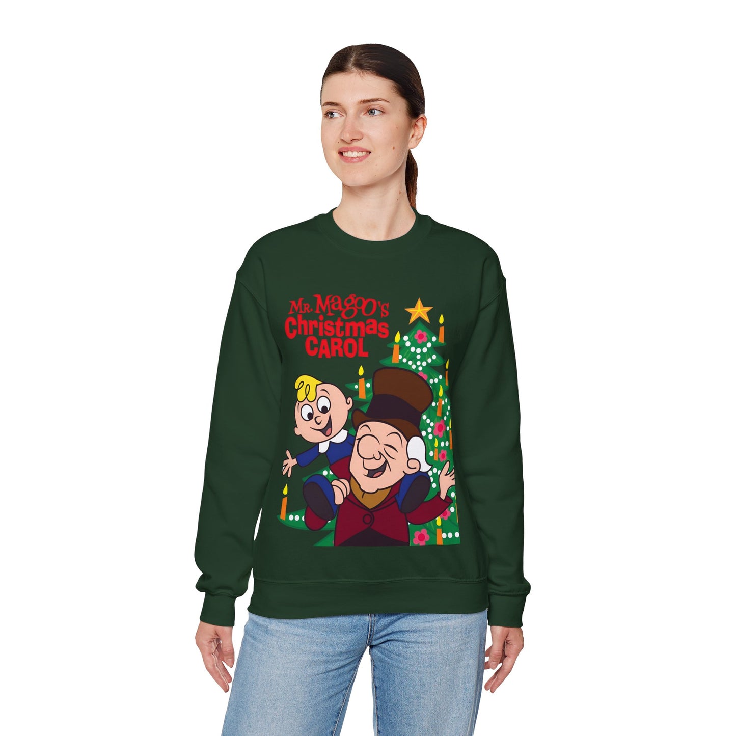 Mr. Magoo's Christmas Carol Crewneck Sweatshirt - UPA 1960s TV Holiday Special