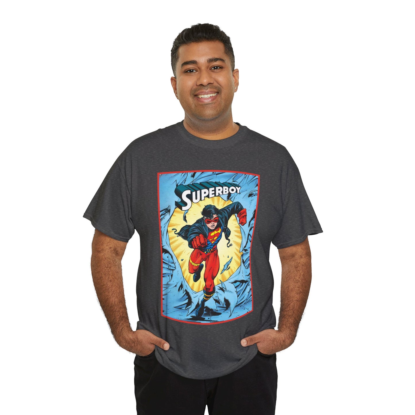 Superboy T-Shirt - Tom Grummett Art - Reign of the Supermen Storyline from the 1990s - Kon-El, Connor Kent - Superman Family - DC Comics