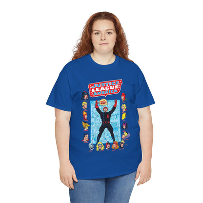 Justice League of America T-Shirt - George Perez Art - Justice Society, All-Star Squadron Team-Up DC Comics