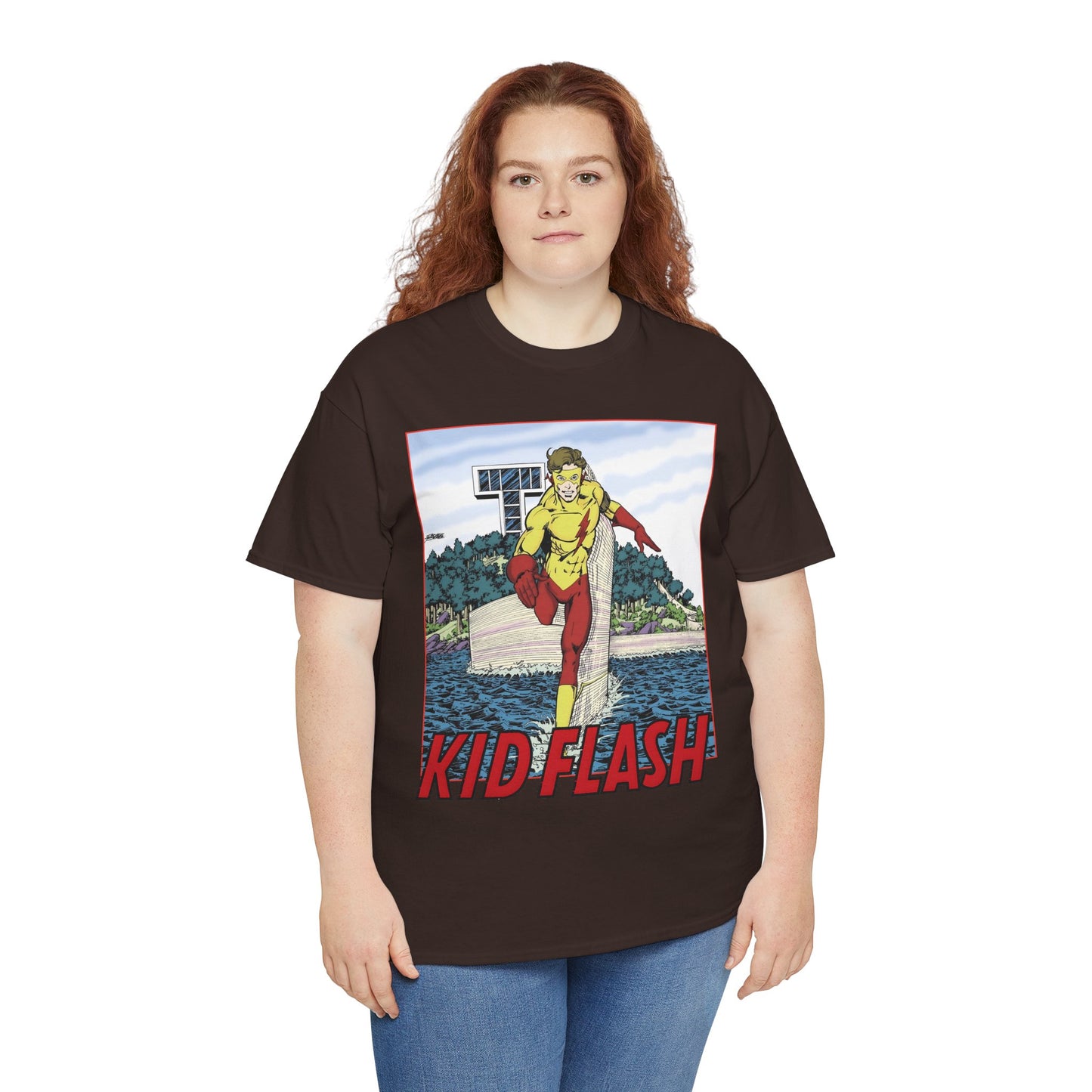 Kid Flash T-Shirt - George Perez Art - Wally West - New Teen Titans Member - Titans Tower - Future Flash - DC Comics