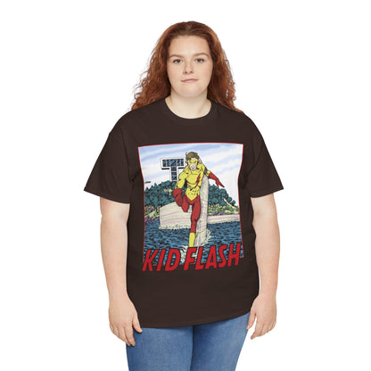 Kid Flash T-Shirt - George Perez Art - Wally West - New Teen Titans Member - Titans Tower - Future Flash - DC Comics