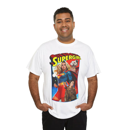 Supergirl & Krypto T-Shirt - Dan Mora Art - Upcoming 2026 Movie with Milly Alcock - DC Comics