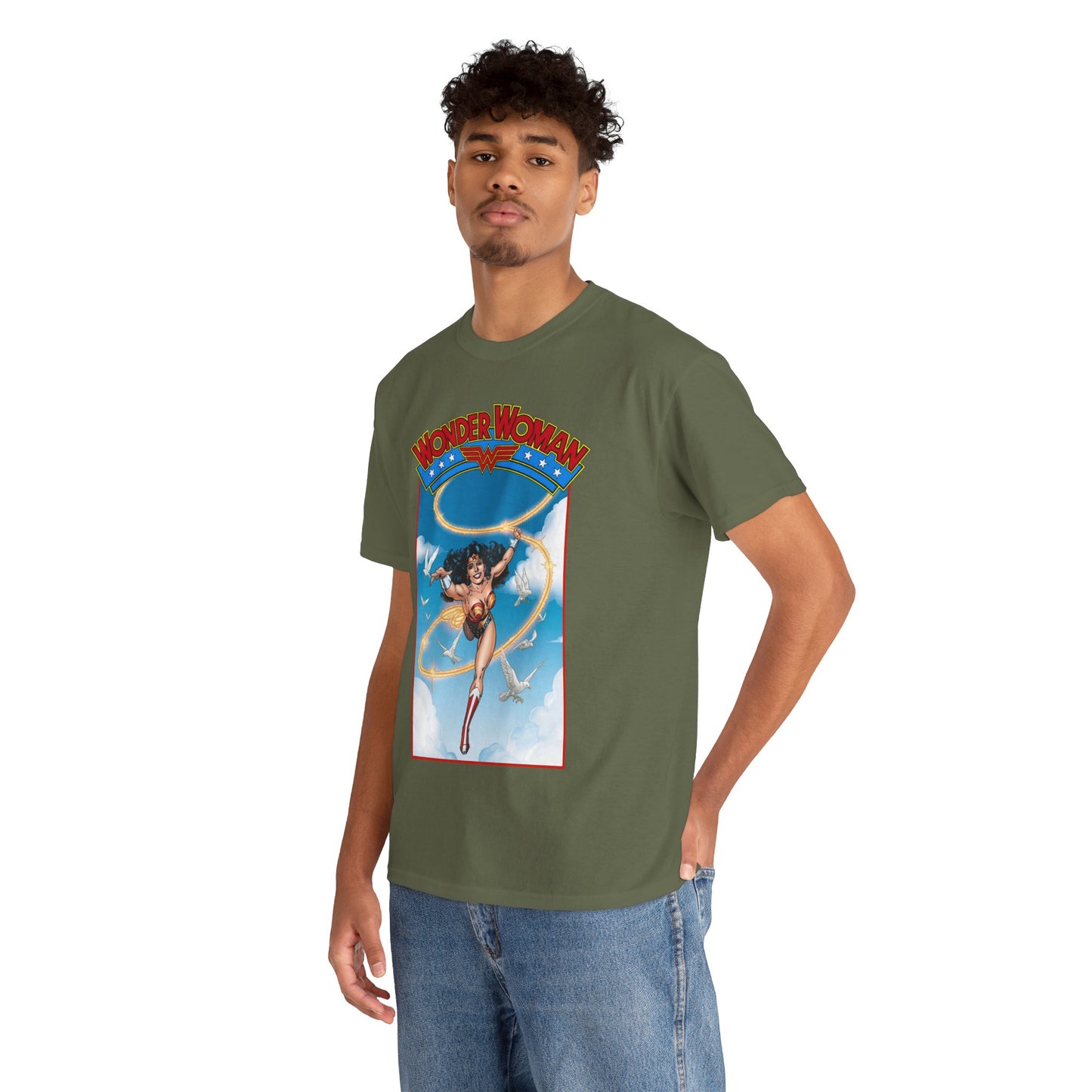 Wonder Woman T-Shirt - George Perez Art - Post-Crisis 1980s Retro Graphic - Themyscira - DC Comics