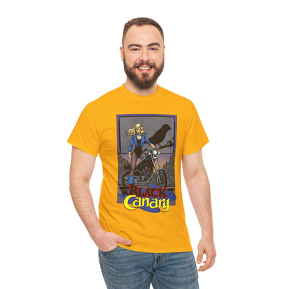 Black Canary T-Shirt - George Perez Art - 1980s Justice League Postcard Art - JLA - DC Comics