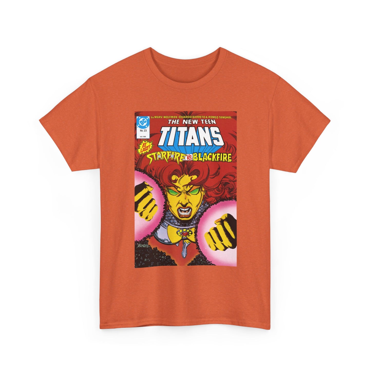 Starfire T-Shirt - George Perez Art - New Teen Titans #23 Cover - DC Comics