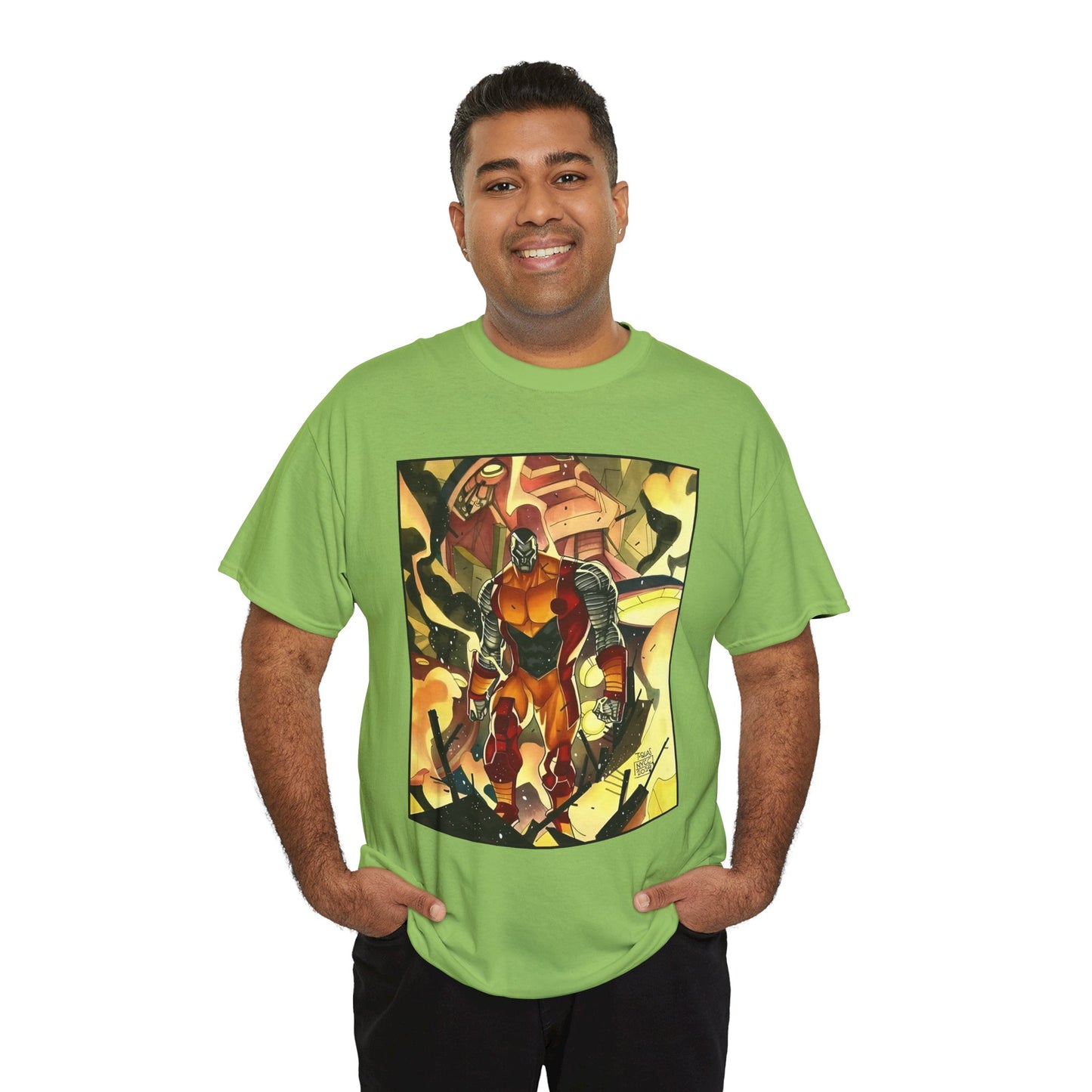 Colossus T-Shirt - Fighting a Sentinel - Marvel Comics