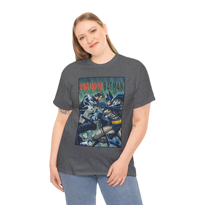 Punisher/Batman T-Shirt - John Romita Jr Art - Deadly Knights, Joker - DC Comics/Marvel Comics
