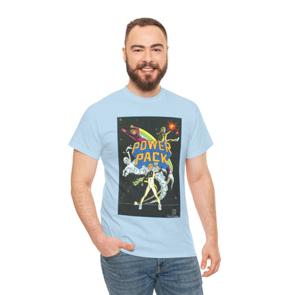Power Pack T-Shirt - June Brigman, Roy Richardson, Bob Share Art - Ad Recreation - Marvel Comics