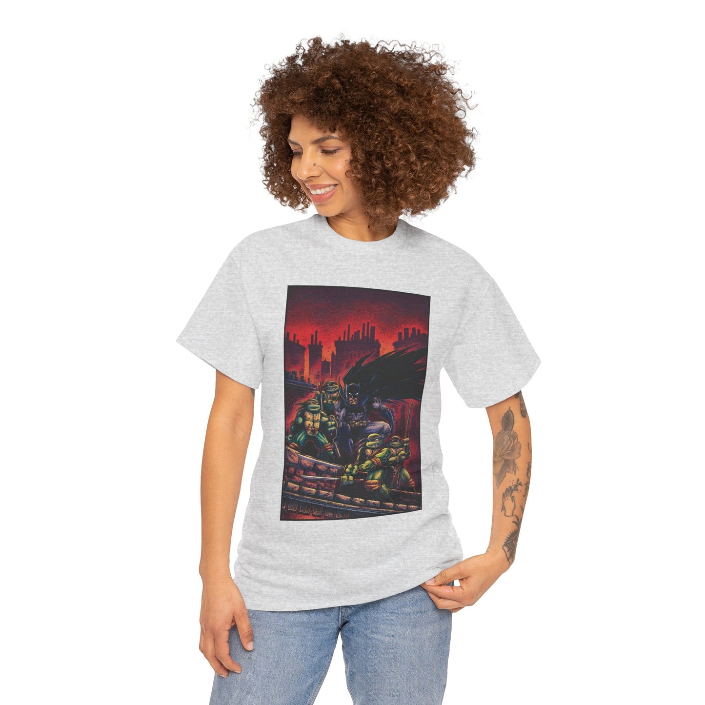 Batman & Teenage Mutant Ninja Turtles T-Shirt - Kevin Eastman Art - TNMT - DC Comics