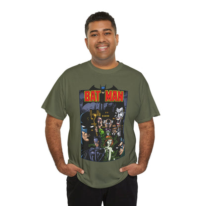 Batman T-Shirt - George Perez Art - Arkham Asylum - Joker, Catwoman, Poison Ivy, Riddler, Nightwing - DC Comics