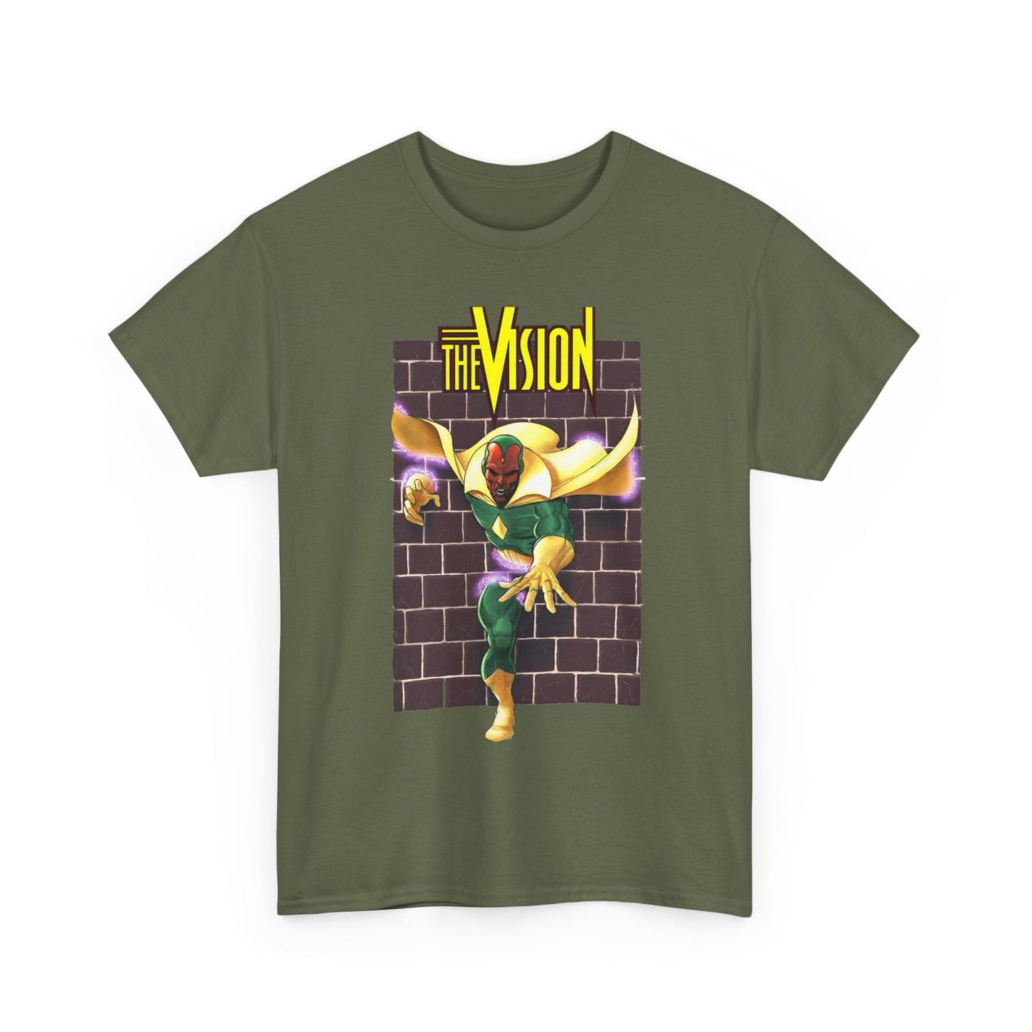 Vision T-Shirt - George Perez Art - Avengers Member - Scarlet Witch Husband - Android - Marvel Comics