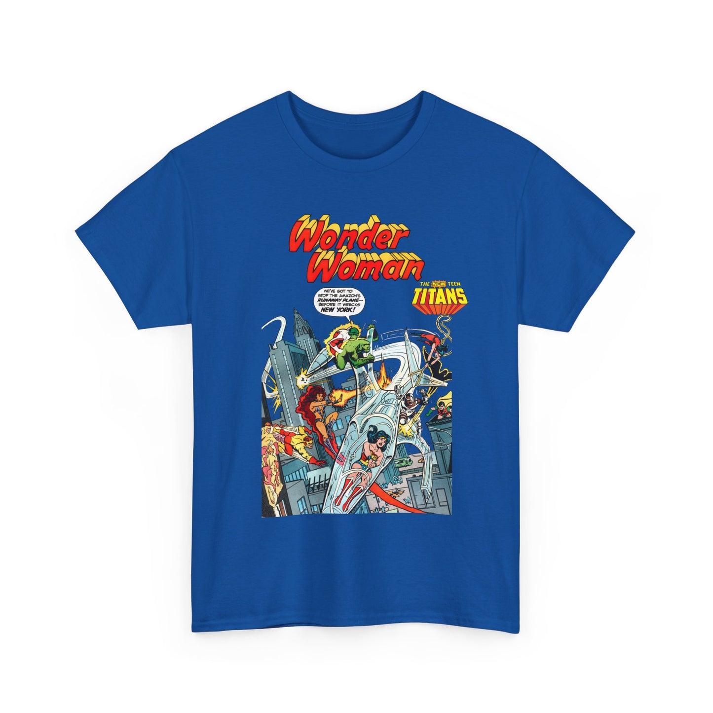 Wonder Woman/New Teen Titans T-Shirt - Ross Andru Art - Wonder Girl, Starfire, Cyborg, Raven - #287 Cover Art - DC Comics