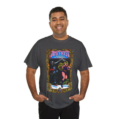 Amethyst Princess of Gemworld T-Shirt - Ernie Colon Art - Bejeweled Cover - Dark Opal - DC Comics