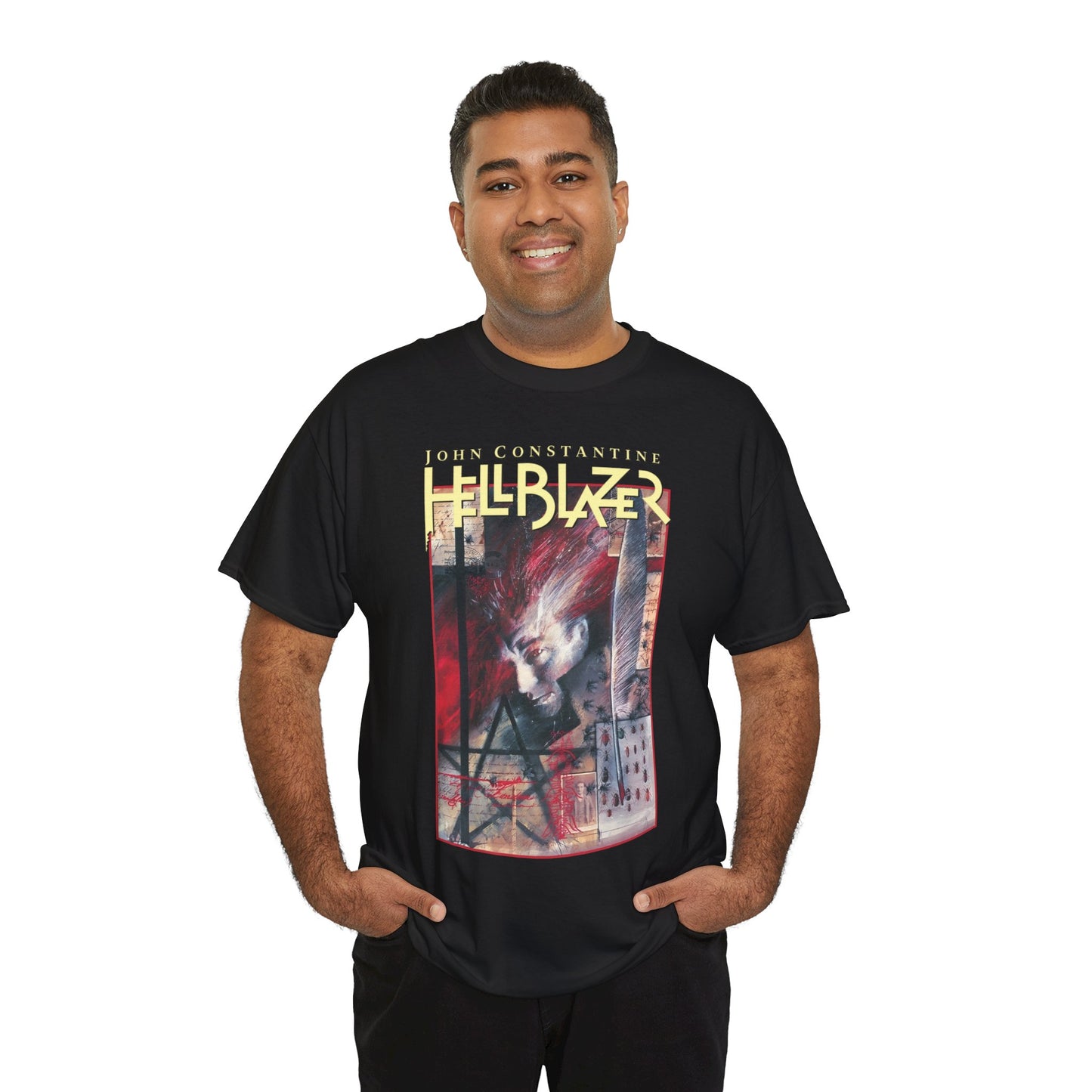 John Constantine Hellblazer T-Shirt - Dave McKean Art - DC Comics/Vertigo