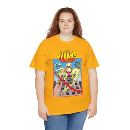 New Teen Titans T-Shirt - George Perez Art - DCCP #26 Preview Cover - Raven, Cyborg, Starfire, Changeling - DC Comics
