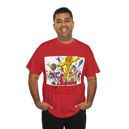 Legion of Super-Villains T-Shirt - Steve Lightle Art - LOSH, Legion of Super-Heroes Foes - Saturn Queen, Tyr, Lightning Lord, Spider Girl, Cosmic King, Nemesis Kid - DC Comics